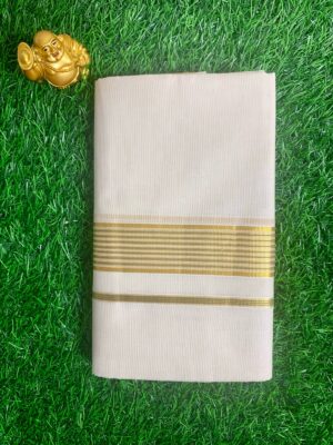 Auspicious Golden Zari Kasavu Dhoti