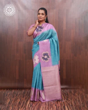 Twilight Petal Handloom Saree