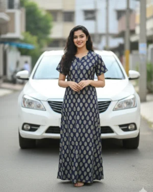 Jasmine Plain L-Size Nighty