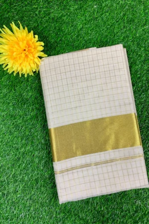 Kerala Cotton Kasavu Saree