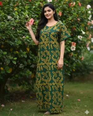 Moon Bathik Cotton L-Size Nighty